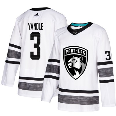 Adidas Florida Panthers #3 Keith Yandle White Authentic 2019 All-Star Stitched NHL Jersey Men's